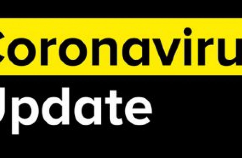 Coronavirus update graphic